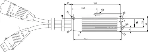 Abmessung elero Combio-868 HE