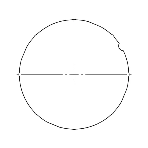 Adapterset L, 70x1,5 mm, Rundrohr mit M6 (Typ 5)