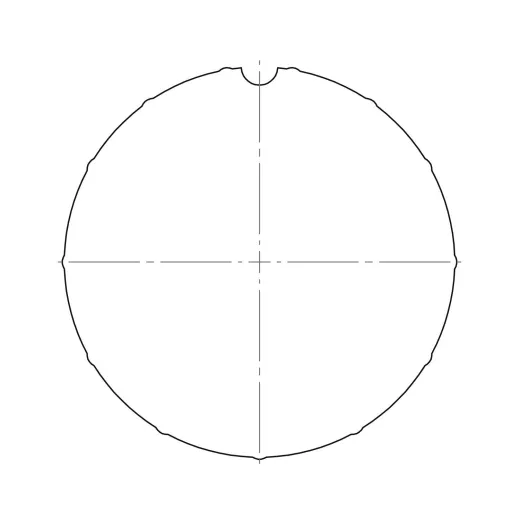 Adapterset L, 102x2 mm, Rundrohr (Typ 8)