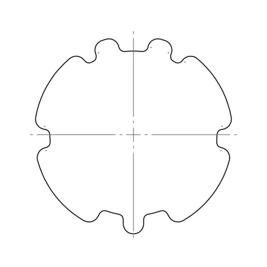 Adapterset L, ZF 80, Profilrohr, Zurflüh-Feller (Typ 15)