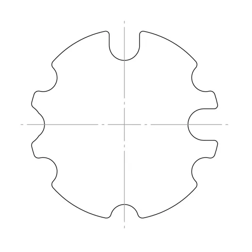 Adapterset M, Ø 85x1,2 mm, Nutrohr, Imbac