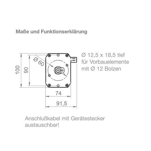 VariEco M NHK Motorkopfabmessungen