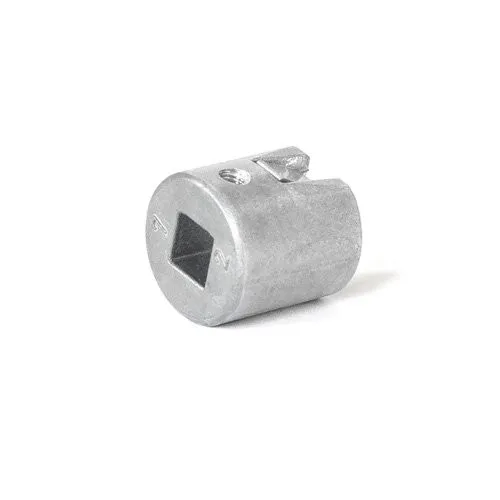 Kupplung Typ 9 / 4-kant 7,0 mm, kurz, mit Gewinde M4 / Art. Nr.: 163008502