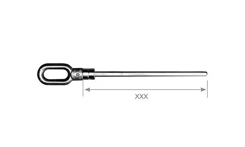 Markisenöse 7 mm 6-kant / XXX = 175 mm