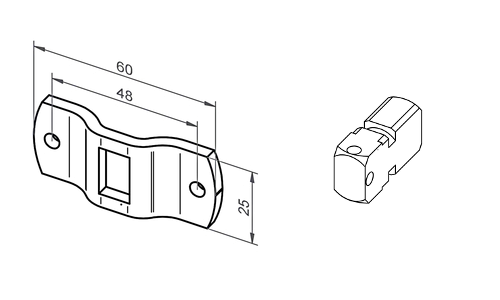 Wandanker Art. Nr.: 133000801 / inkl. Bolzen Art. Nr.: 233747901