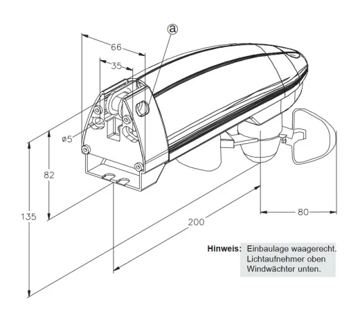 elero Aero Abmessungen