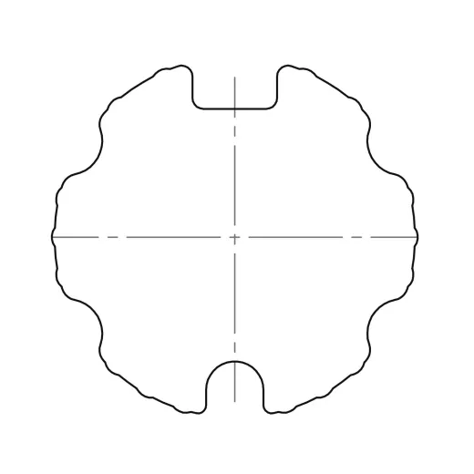 Adapterset M, 70 mm Flachnut-Welser, Griesser Nutrohr (Typ 6)