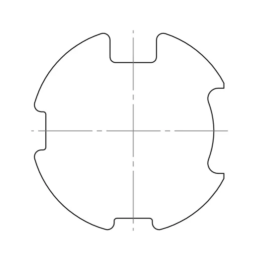 Adapterset M, 78 x 1 mm, Rau Nutrohr (Typ 10)