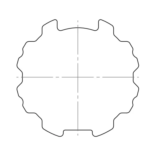 Adapterset M, 76x1,2 mm, Profilrohr, Kittelberger/Wiral (Typ 41)