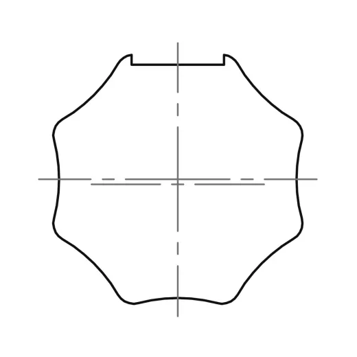 Adapterset S 8-kant SW 40 Profilrohr (Typ 9)