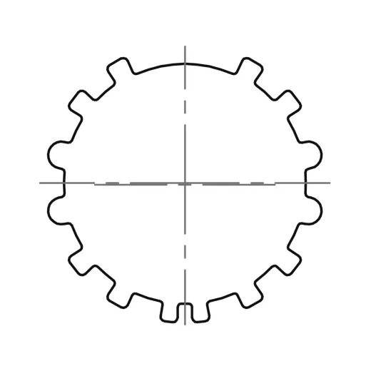 Adapterset S 43,5 mm Tecnolight/Acmeda Profilrohr (Typ 12)