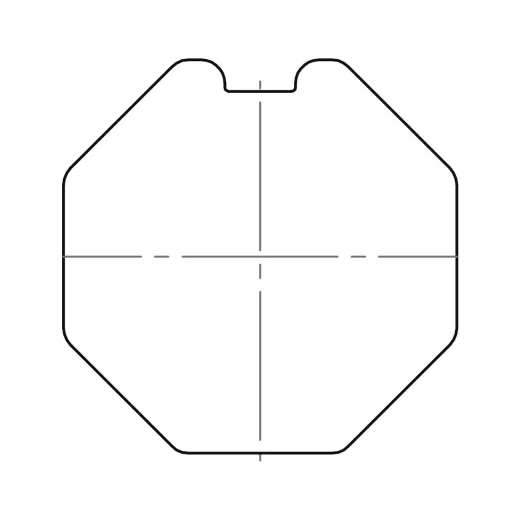 Adapterset S 8-kant SW 50 Profilrohr (Typ 16)