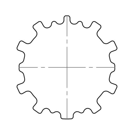 Adapterset S 54 x 0,5 mm Zurflüh-Feller Profilrohr (Typ 19)